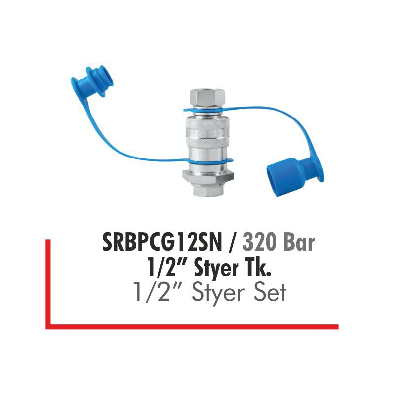 SRBPCG12FN Stayer Damper Adaptörü-Dişi “Plastik Kapaklı” 320 Bar