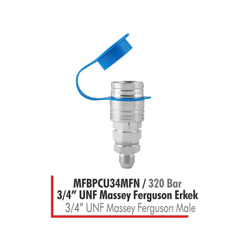 MFBPCU34FFN M.F. Damper Adaptörü (3/4 UNF Dişi Rekorlu)- Dişi 320 Bar