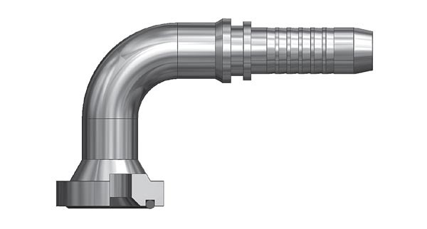 3/4 44,4 mm FLANŞLI 90° DİRSEK HORTUM UCU REKOR 3000 SERİSİ