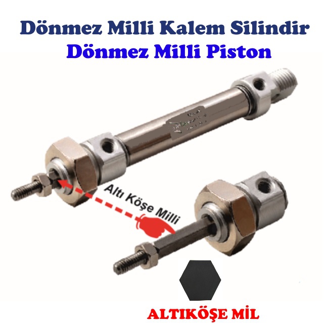 20x75 MAAT-S Dönmez Milli Manyetik Mini Kalem Silindir ( Piston )