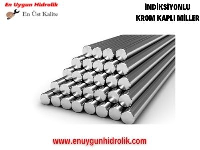 22 mm Sert Krom Kaplı İndüksiyonlu Hidrolik Silindir Mili