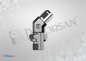 1/2-14 5/8-18 BSP-UNF 45° KONTRALI DİRSEK