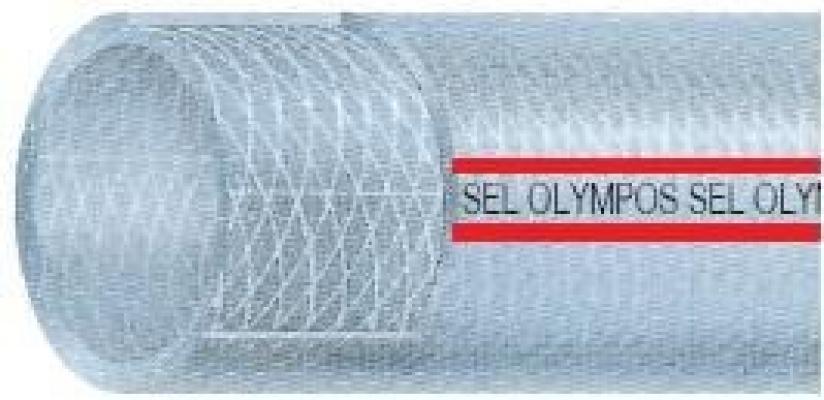 1/4” 6 mm PVC Örgülü Şeffaf OLYMPOS ST Genel Amaçlı Su Hortumu